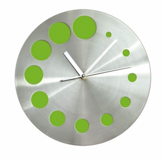 Zegar ścienny zielony