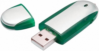 Pamięć USB zielona