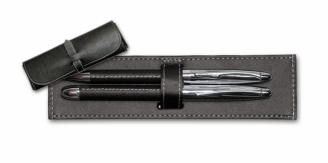 Komplet piśmienniczy długopis i roller czarny