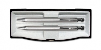 Komplet CDD długopis i ołówek srebrny