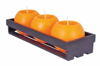 Zestaw świeczek- pomarańcza