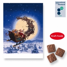 Adwentowy kalendarz mini z LOGIEM - czekoladki Kraft Foods